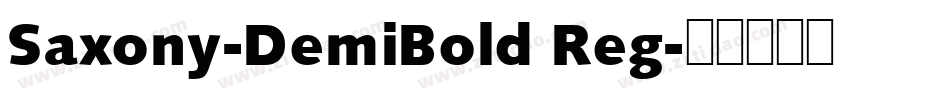 Saxony-DemiBold Reg字体转换